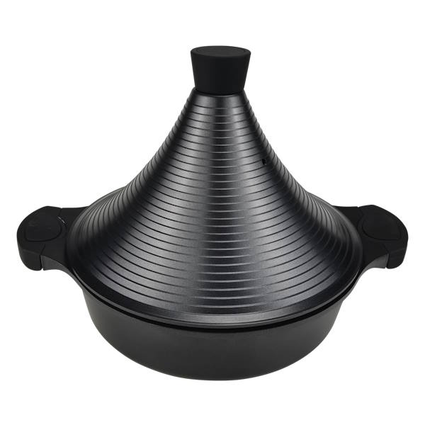 טאג’ין יציקת אלומיניום 32 ס"מ שחור CutterPeeler