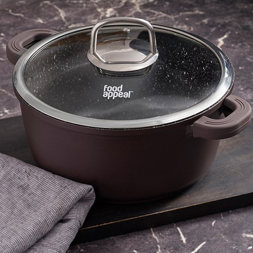 מכסה זכוכית אוניברסלי עם פתח שחרור אדים 28 ס"מ