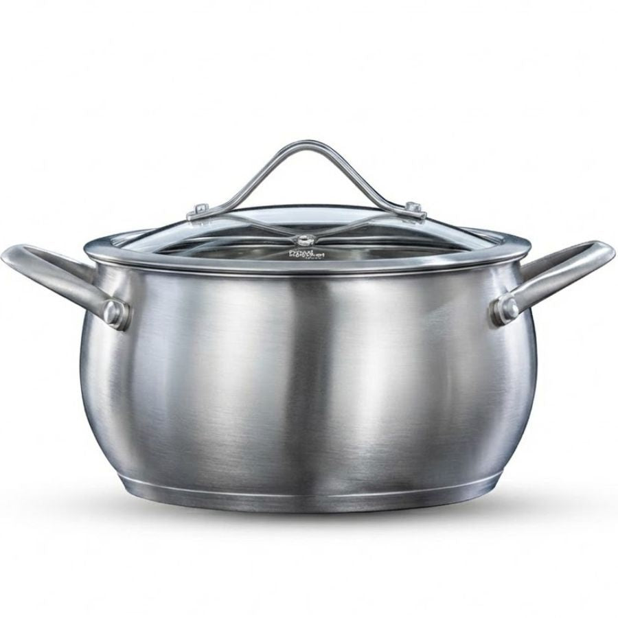 סיר נירוסטה 28 ס"מ, 9 ליטר BELLA מבית Food appeal