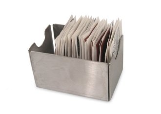 מחזיק שקיות סוכר נירוסטה קטן 7.5/5 ס"מ