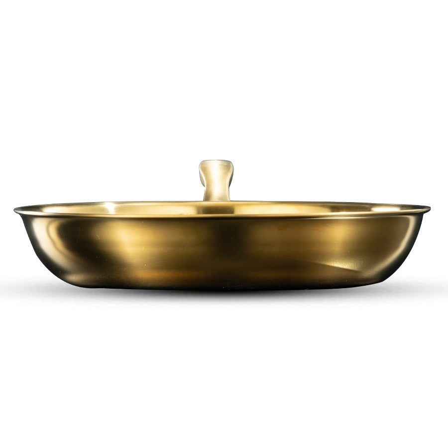 מחבת נירוסטה בגימור זהב 32 ס”מ CROWN מבית Food appeal