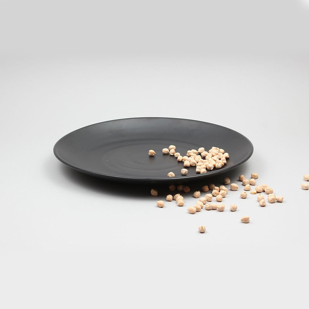 צלחת מנה עיקרית דמוי 28 ס”מ אבן שחור אישיקבה מלמין