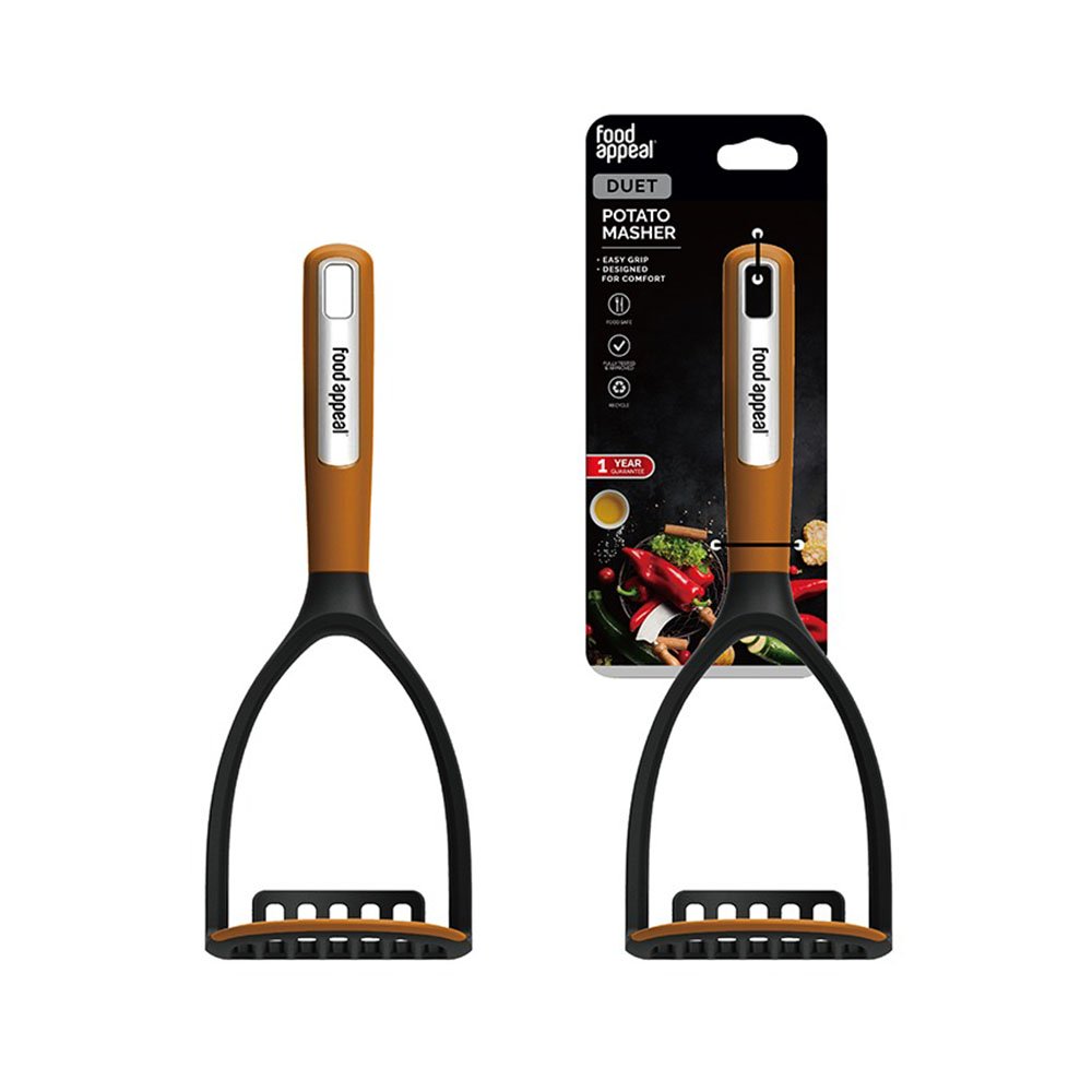 מועך תפו"א עם קצה מסיליקון למניעת שריטות DUET