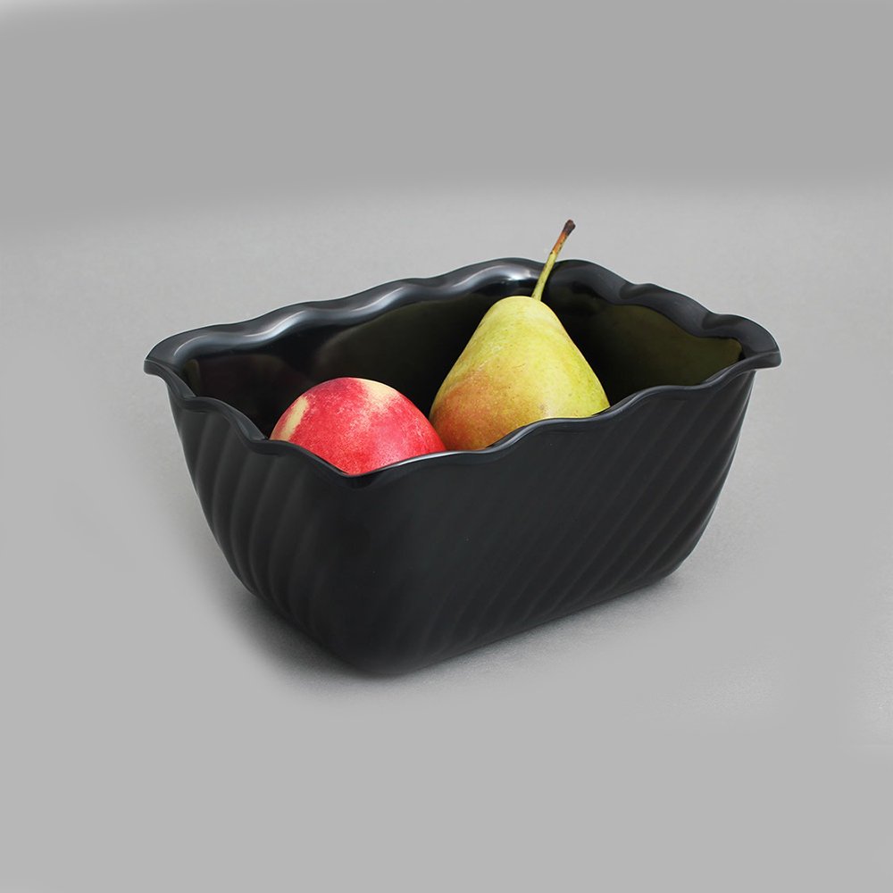 תבנית מעוטרת 17X13X8 מלמין שחור