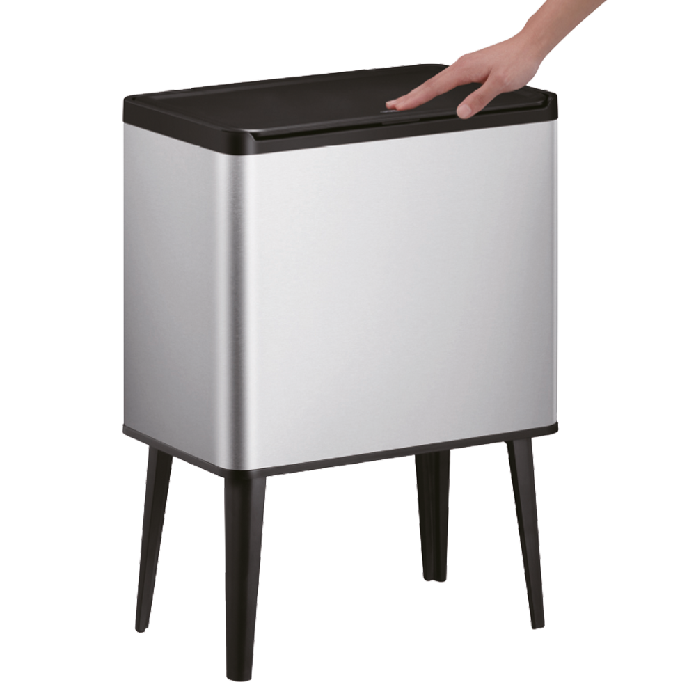 פח אשפה על רגלים 42 ליטר POSE נירוסטה EKO