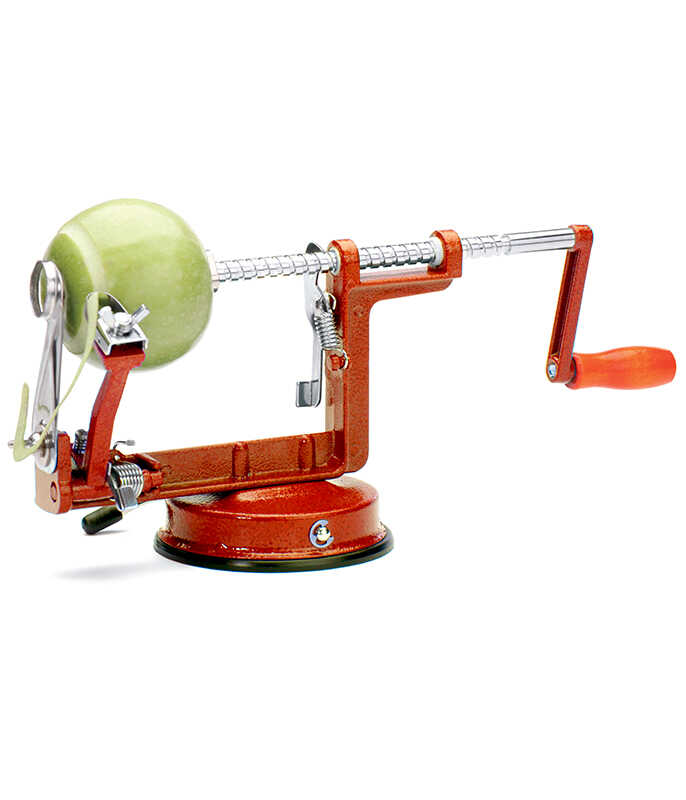 הקולפן החכם - פורס, מקלף ומוציא ליבה לתפוחי עץ ותפוחי אדמה Chef's Choice - אדום