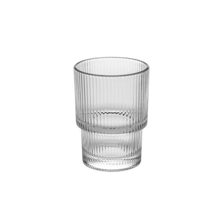 סט 6 כוס שתייה - זכוכית נמוכה נערמת 190 מ"ל