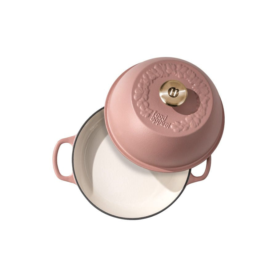 סיר לחם יציקת ברזל 26 ס"מ 2 ליטר HERITAGE אפרסק מבית Food appeal