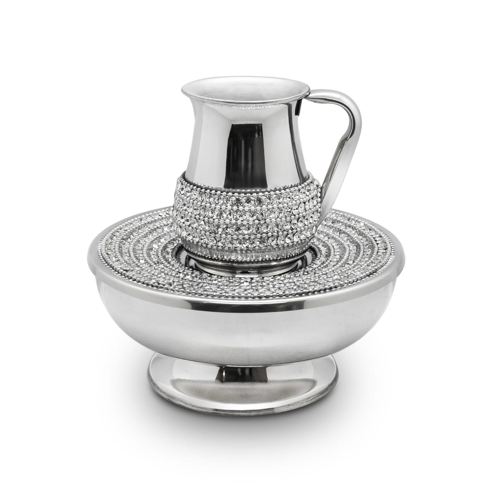 מים אחרונים - אלומיניום ציפוי ניקל רקוע אבני כסף מעוטר יהלומים דגם אוריאל