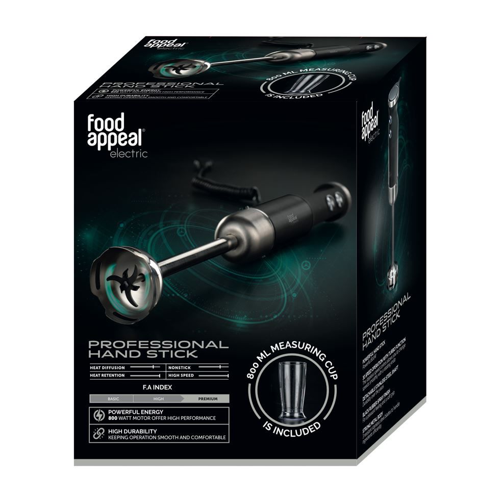 בלנדר מוט עם כוס מדידה | 800W מבית Food appeal
