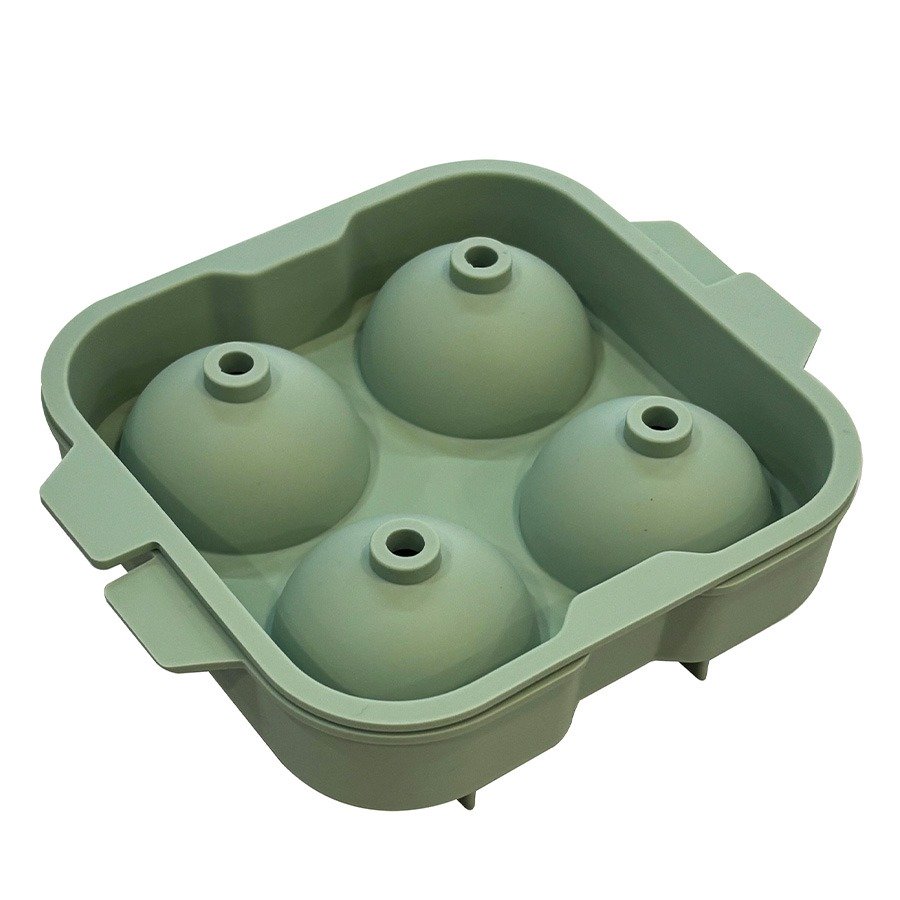 תבנית קרח סיליקון - 4 כדורים COOK JOY צבע מרווה