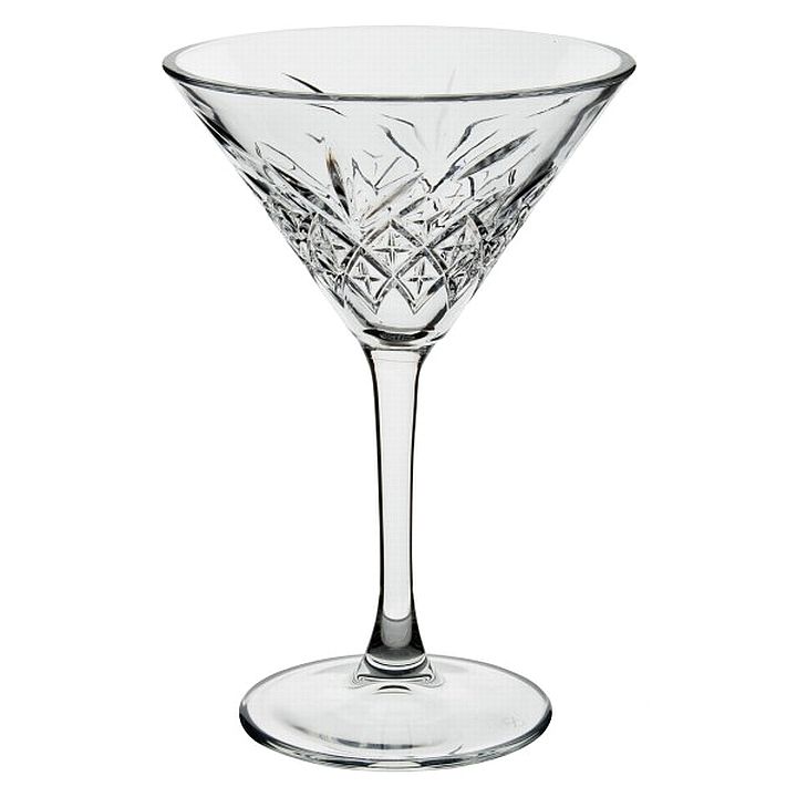 סט 4 כוסות זכוכית מרטיני - זכוכית מעוטרת Timeless passabache