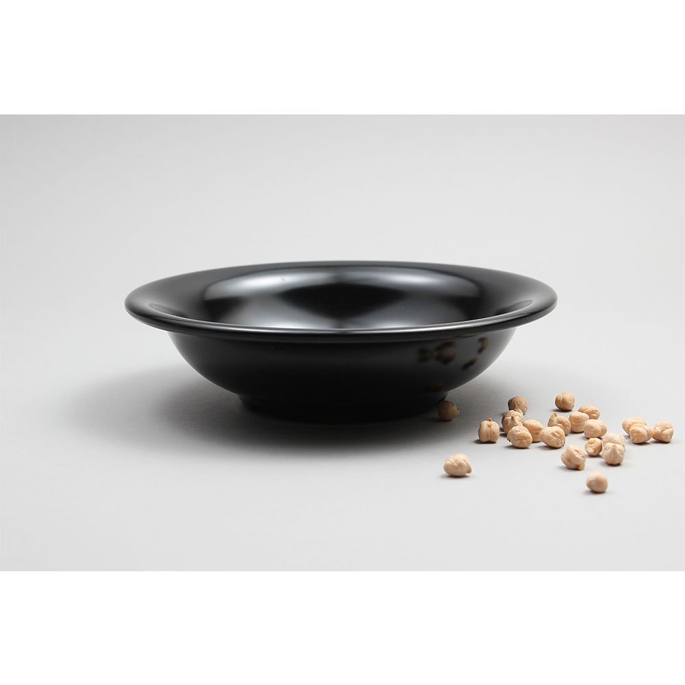 צלחת לחומוס 19 ס”מ מלמין שחור