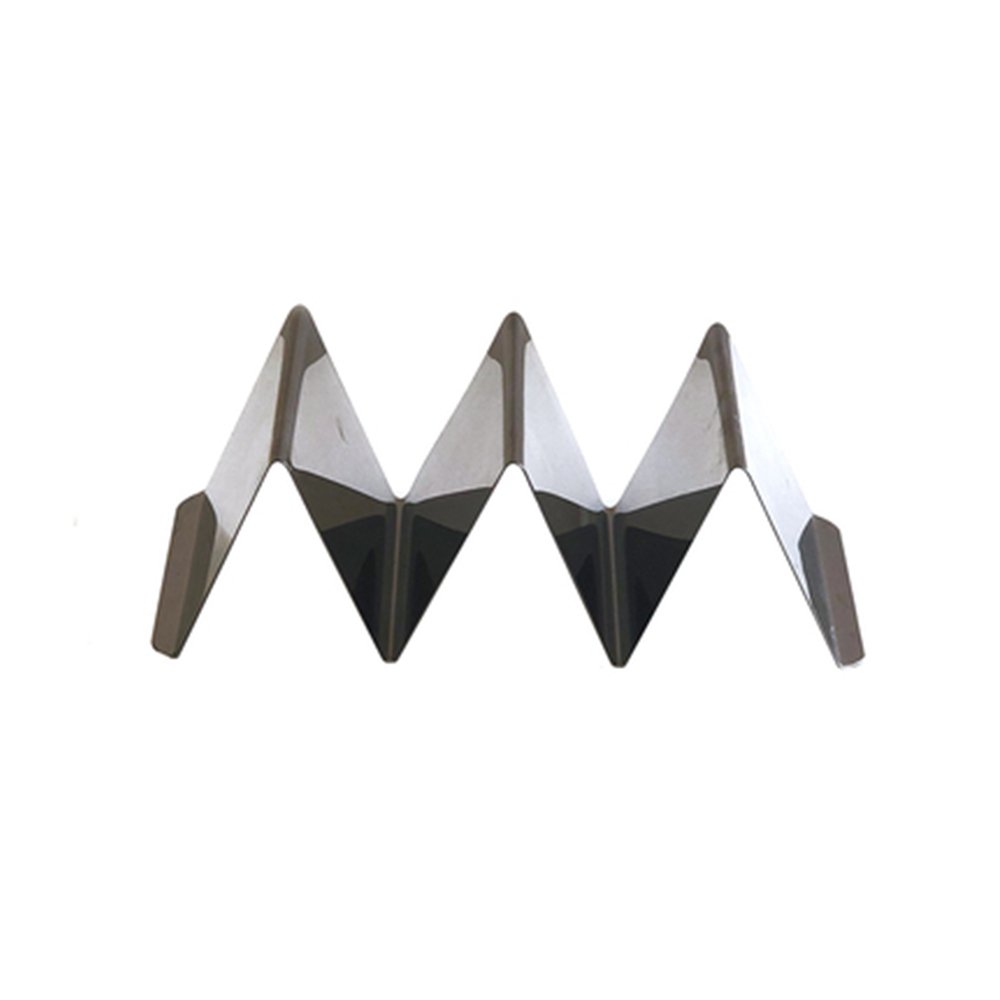 מתקן נירוסטה זיגזג להגשה - 2 פיתות