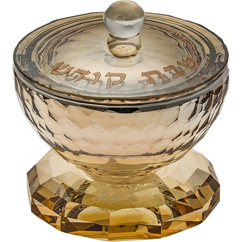 מלחיה קריסטל מהודרת זהב 7 ס"מ