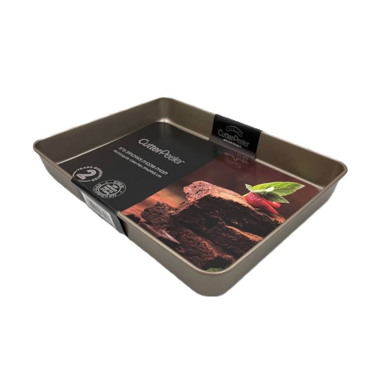 תבנית אפייה זהב מלבנית CutterPeeler 39X29X6 ס"מ