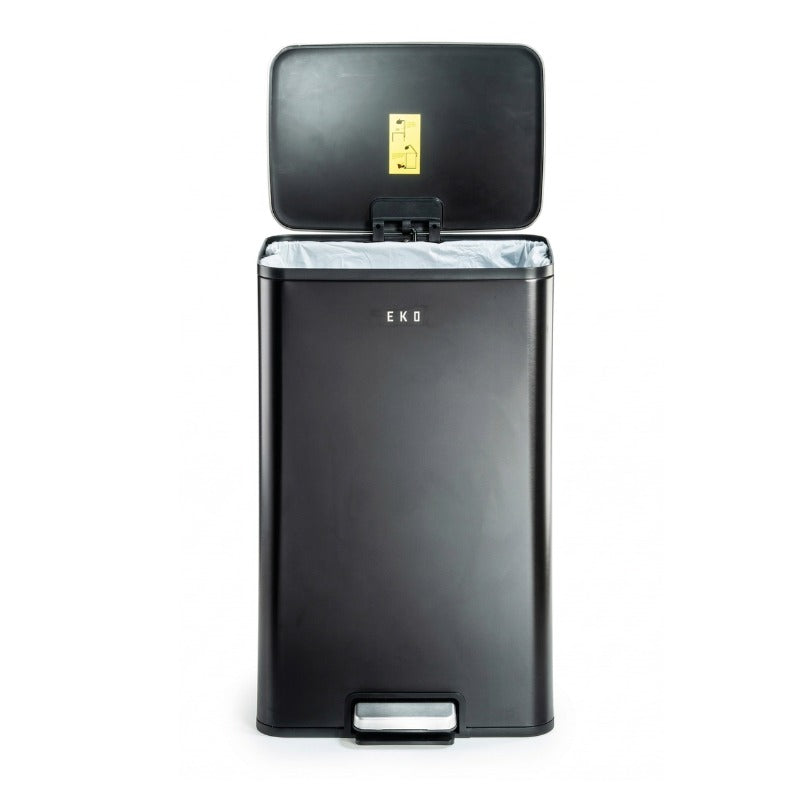 EKO IDOL פח 30 ליטר בגוון שחור פחם מבית EKO עם פח פנימי
