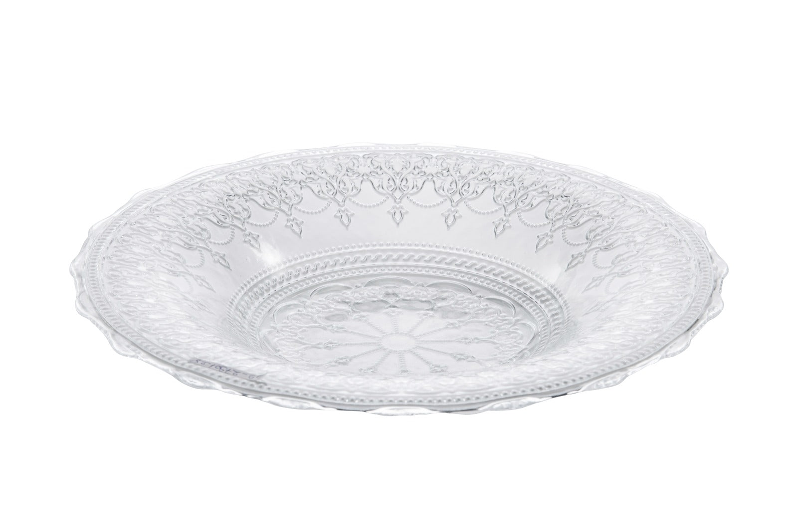 צלחת זכוכית פסטה \ סלט - 28 ס"מ דגם Renaissance