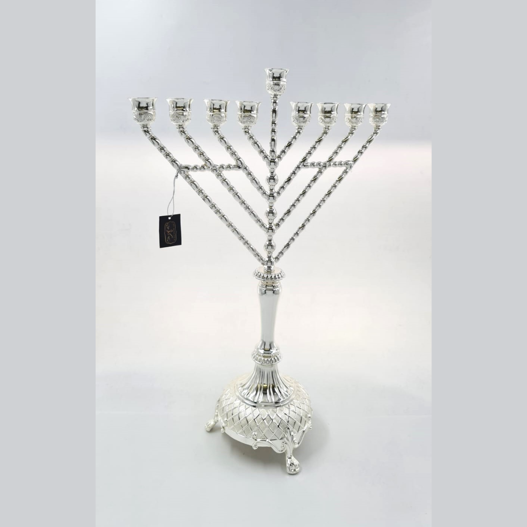 חנוכיה - מנורה כסף 52 ס"מ AVI777S