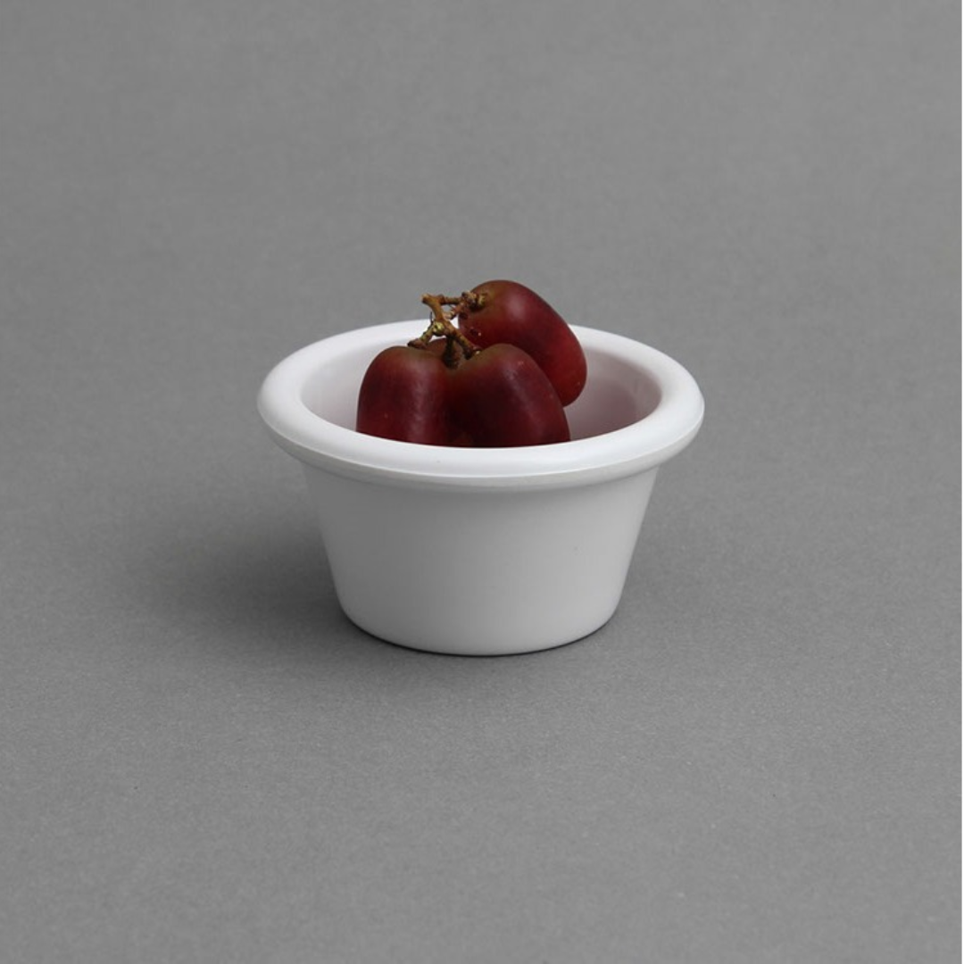 קוקוט רוטביה / רמקין 9 ס”ל מלמין לבן – 8 ס”מ