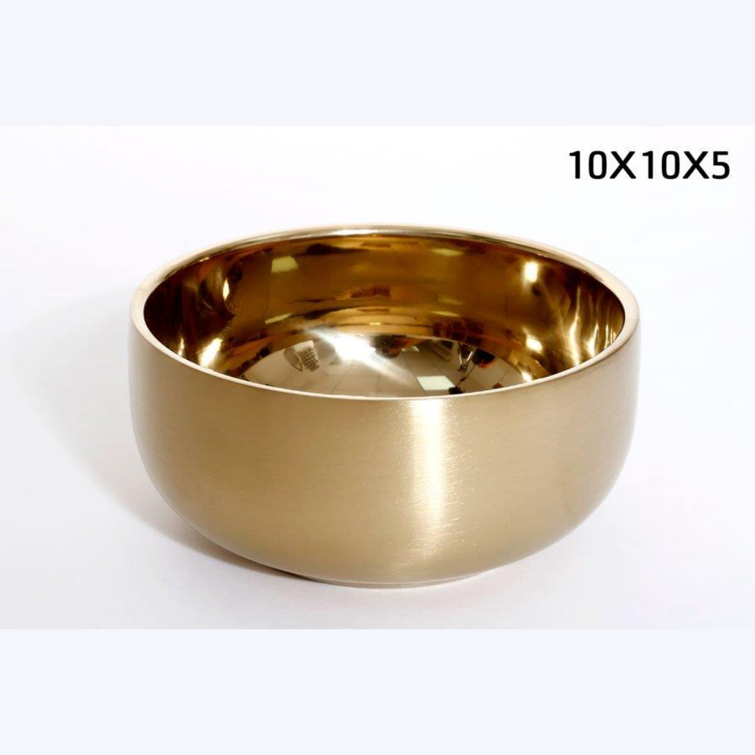 בול קערת נירוסטה זהב להגשה 10X10X5 ס"מ