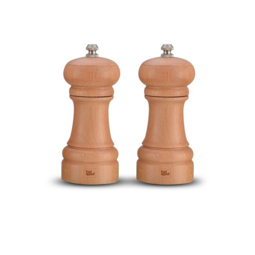 זוג מטחנות מלח \ פלפל עץ אלון טבעי