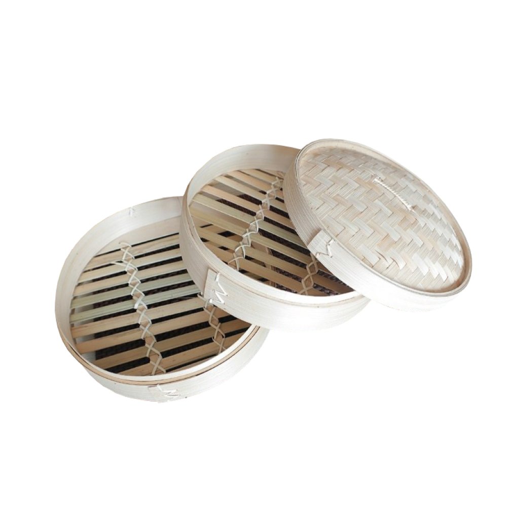 כלי אידוי מבמבוק קוטר 24 ס"מ, סטימר, 2 קומות