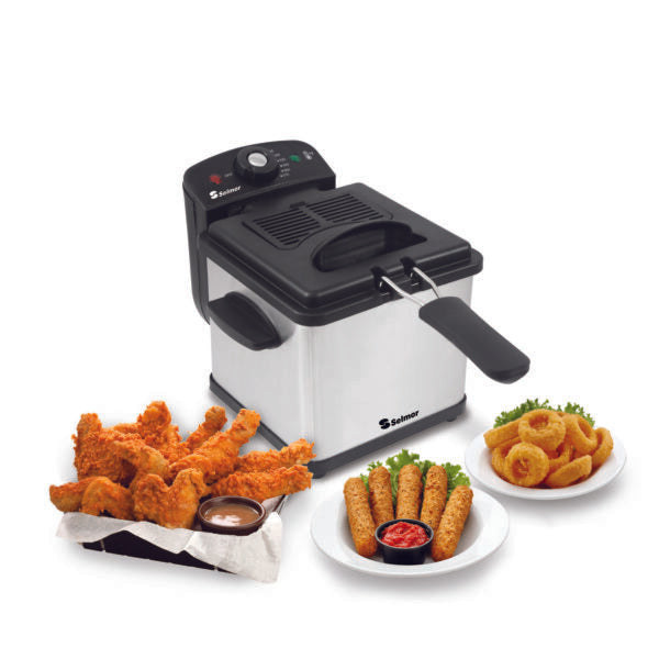 סיר טיגון סלמור צ'יפסר 1.5 ליטר נשלף לשטיפה קלה SE-216