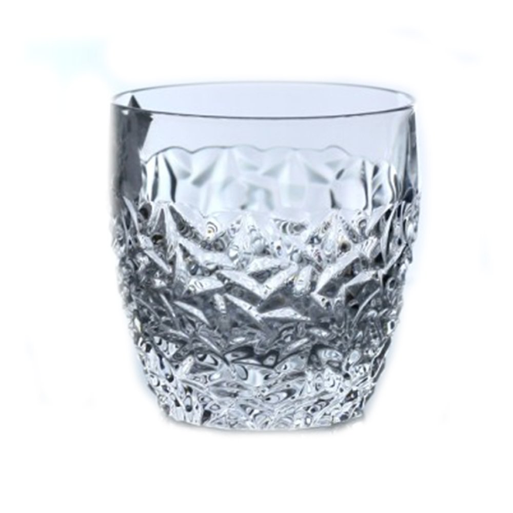 סט 6 כוס וויסקי 350 מ"ל - דגם ניקולט שקוף קריסטל בוהמיה
