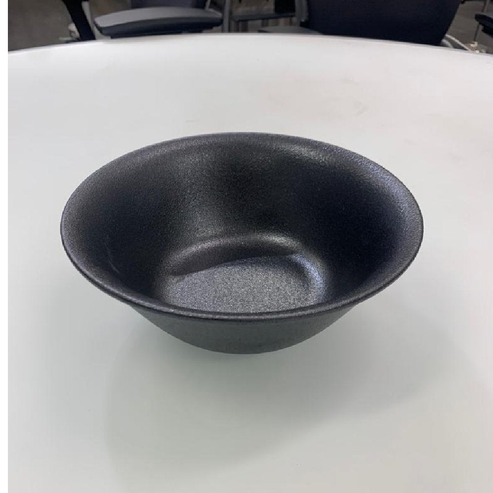 קערה עגולה עמוקה פורצלן שחור מט 20 ס"מ