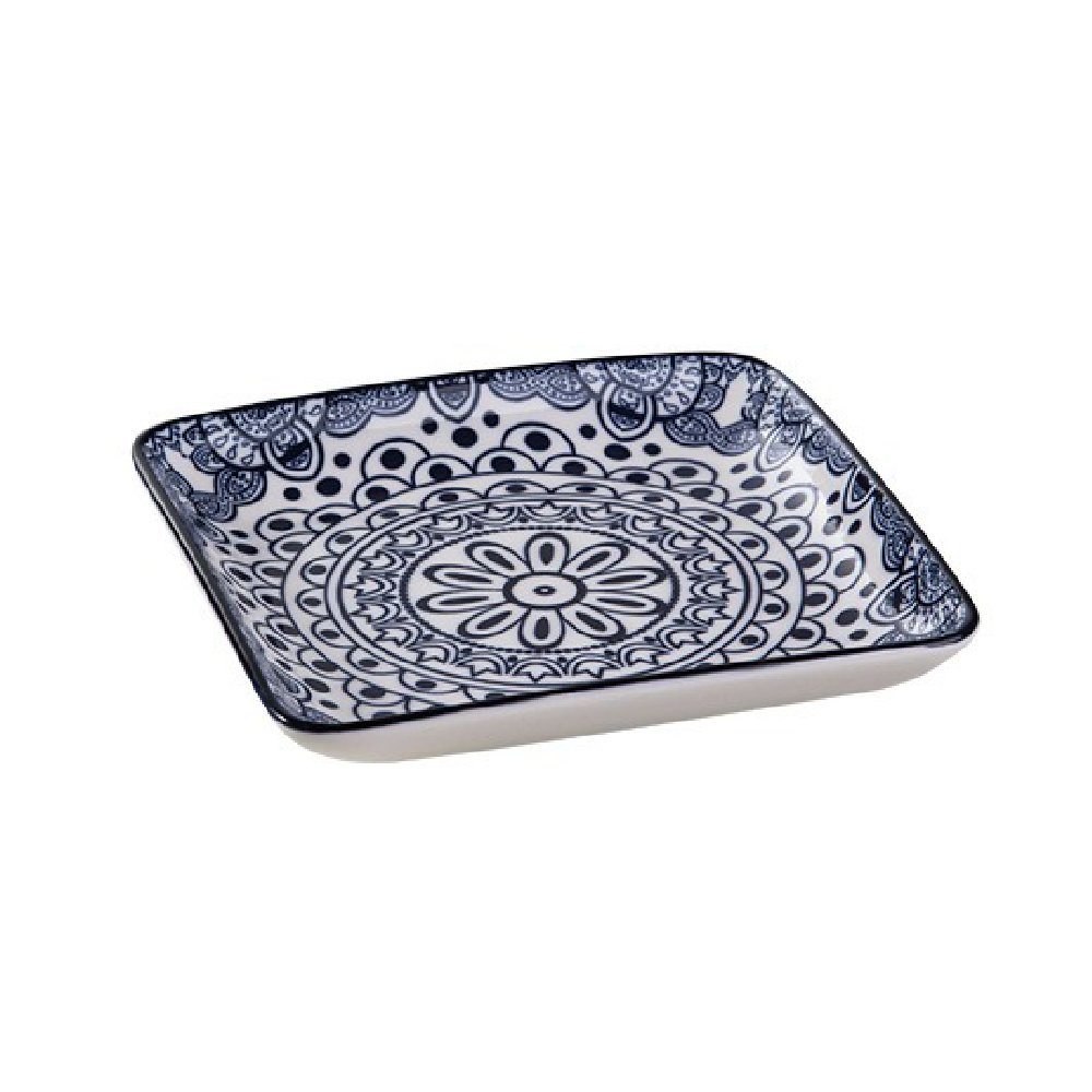 צלחת מרובעת דגם מייסן פייזלי 12*12 מבית ARCOSTEEL