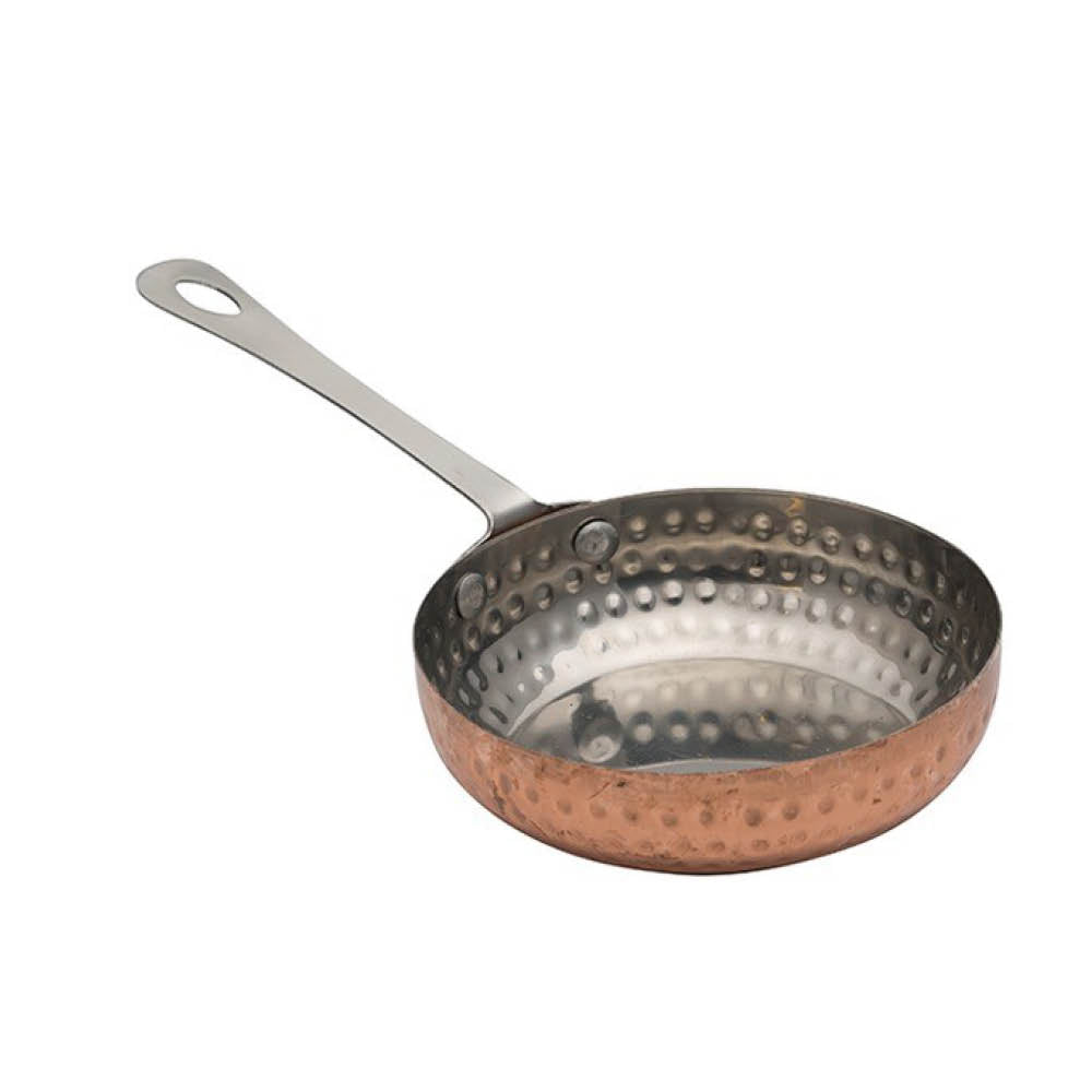 מחבת מיני מרוקע ציפוי נחושת 14X3.5 ס”מ