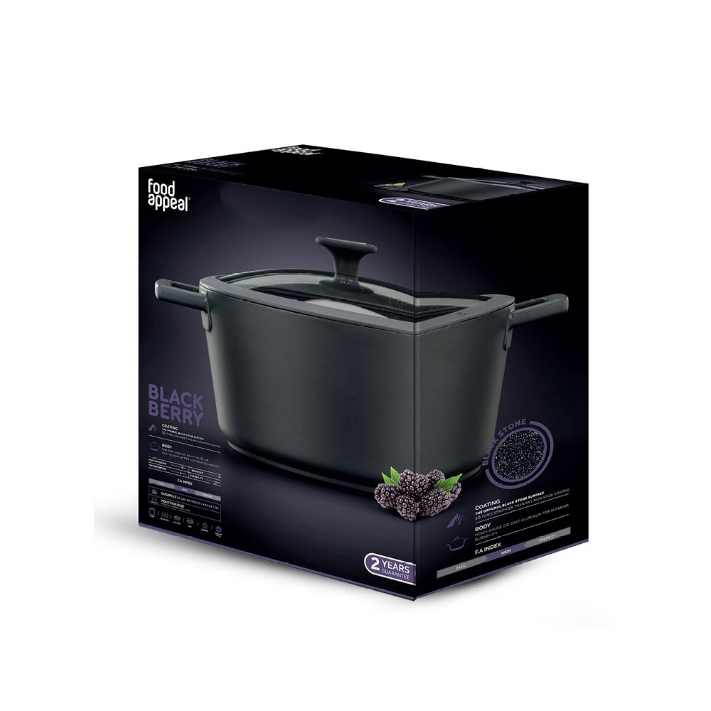 סיר יציקת אלומיניום 20 ס"מ , 2.6 ליטר BLACKBERRY