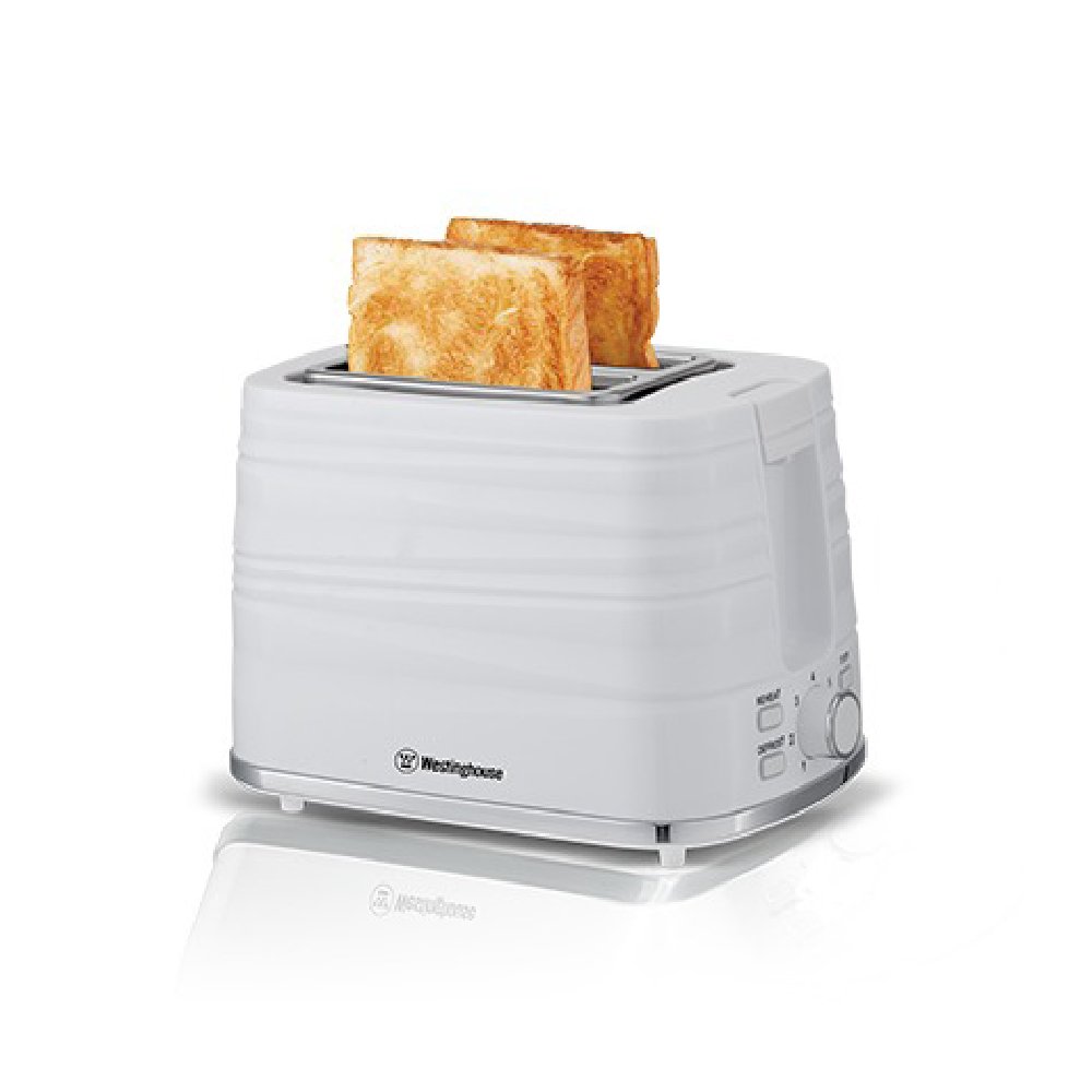 מצנם Westinghouse פלסטיק 2 פרוסות - צבע לבן