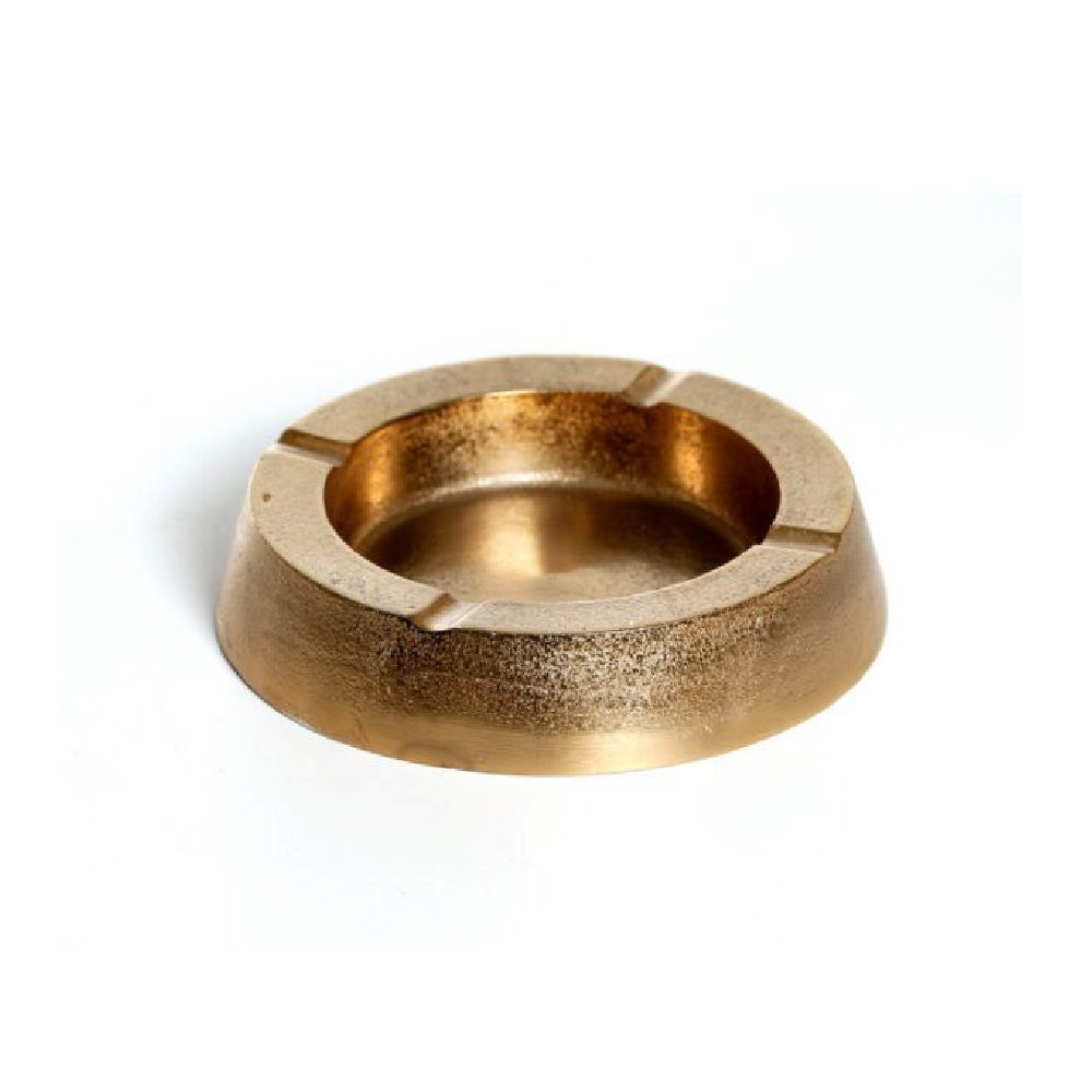 מאפרה מתכת עגולה זהב