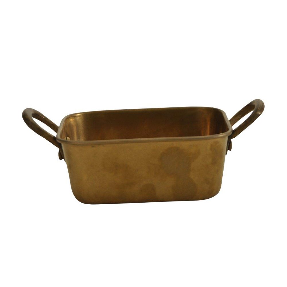 תבנית מרובעת נירוסטה זהב מט 13.5 ס"מ