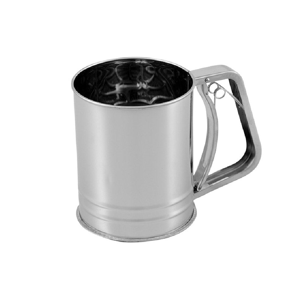 נפה קפיץ משולשת לקמח נירוסטה 9.5 ס”מ