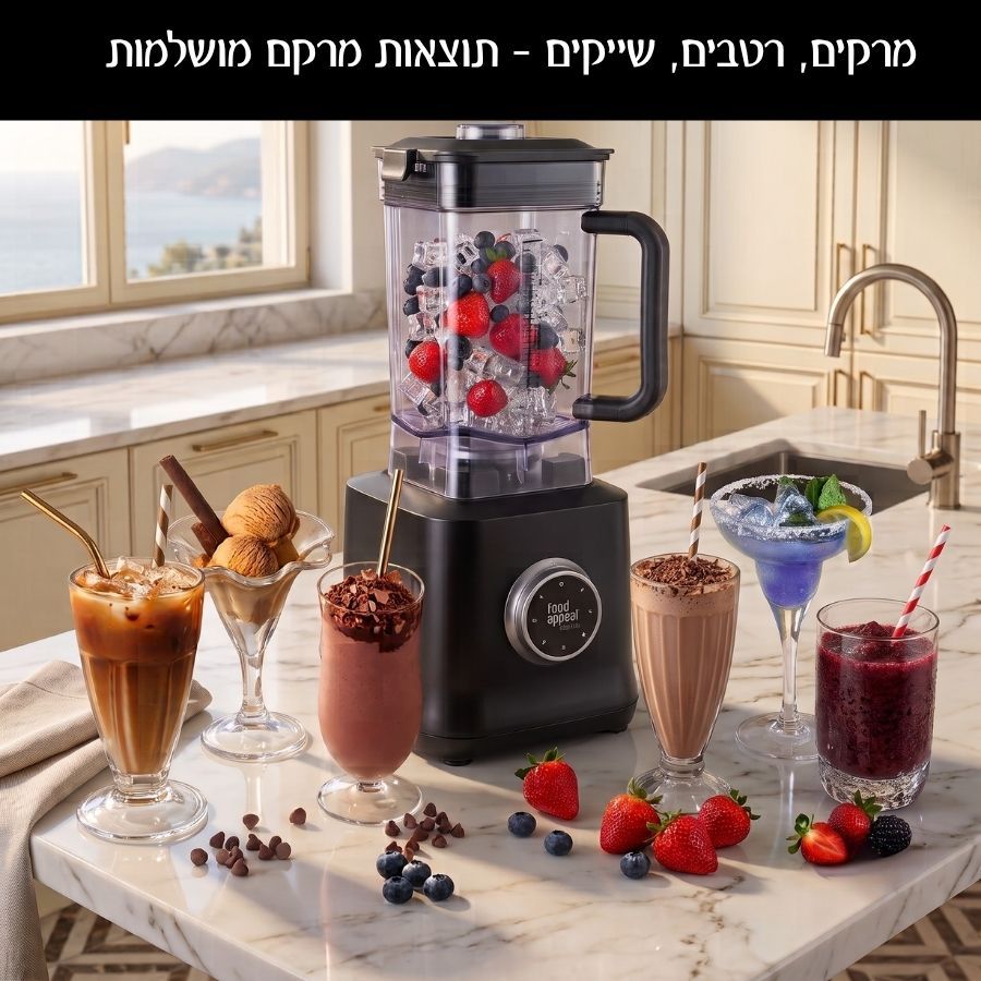 בלנדר ה TERMINATOR - עוצמה מתפרצת של W2000 מבית Food appeal