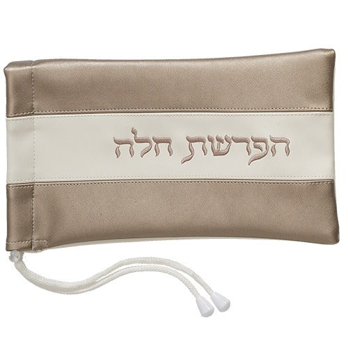 סט הפרשת חלה - דמוי עור סטן מהודר רוז גולד כהה 40 ס"מ