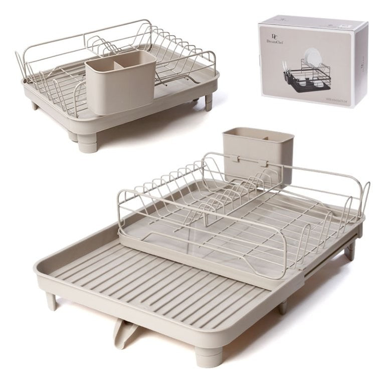 מייבש כלים - צבע מוקה מגש נשלף 41X32X15.5 ס"מ