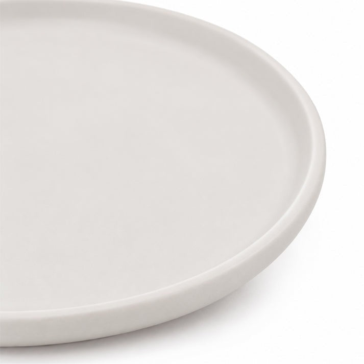 FOOD APPEAL סט צלחות אוכל אלגנטי 18 חל' Solid Stoneware בגוון קרם