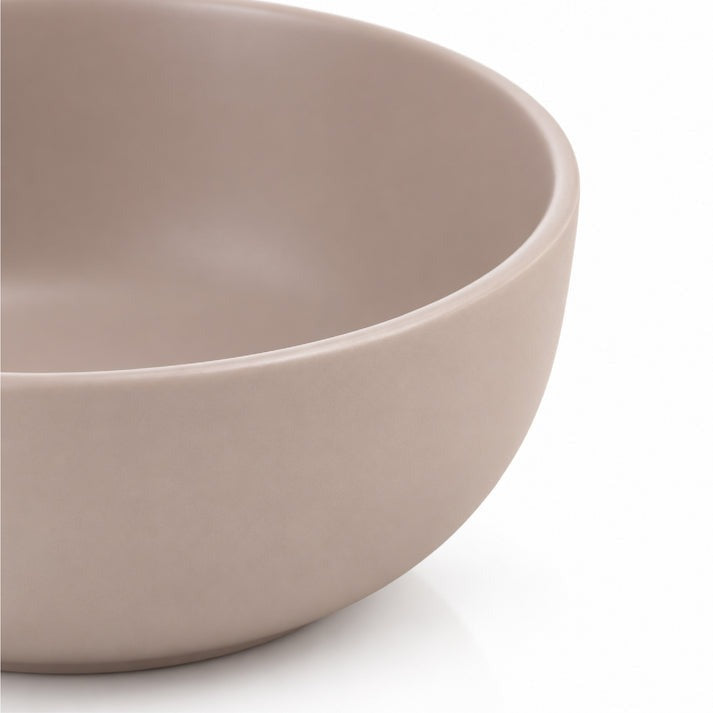 FOOD APPEAL סט צלחות אוכל אלגנטי 18 חל' Stoneware Solid בגוון פודרה