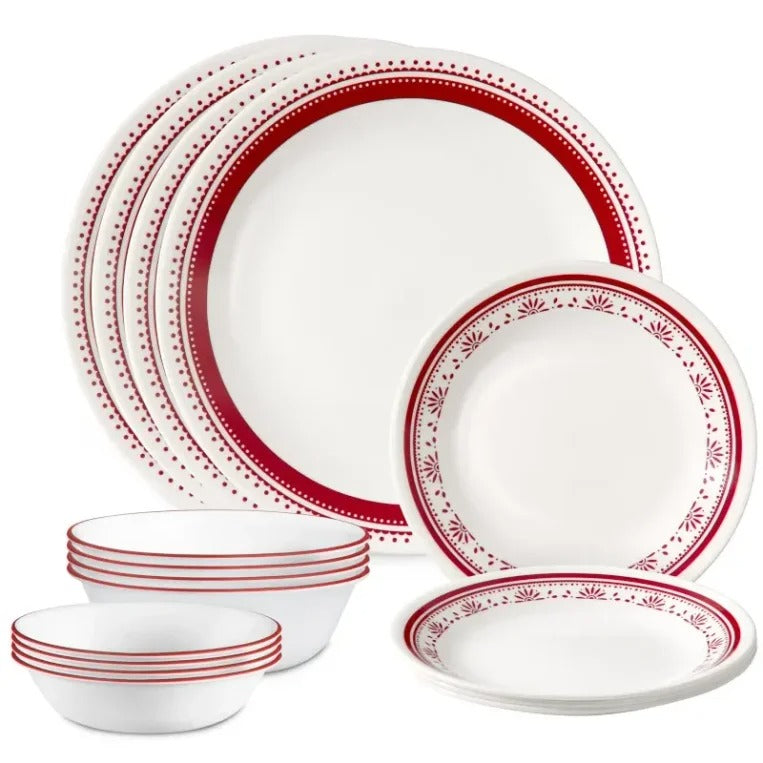 סט צלחות 16 חלקים דגם Sadie מבית קורנינג CORELLE