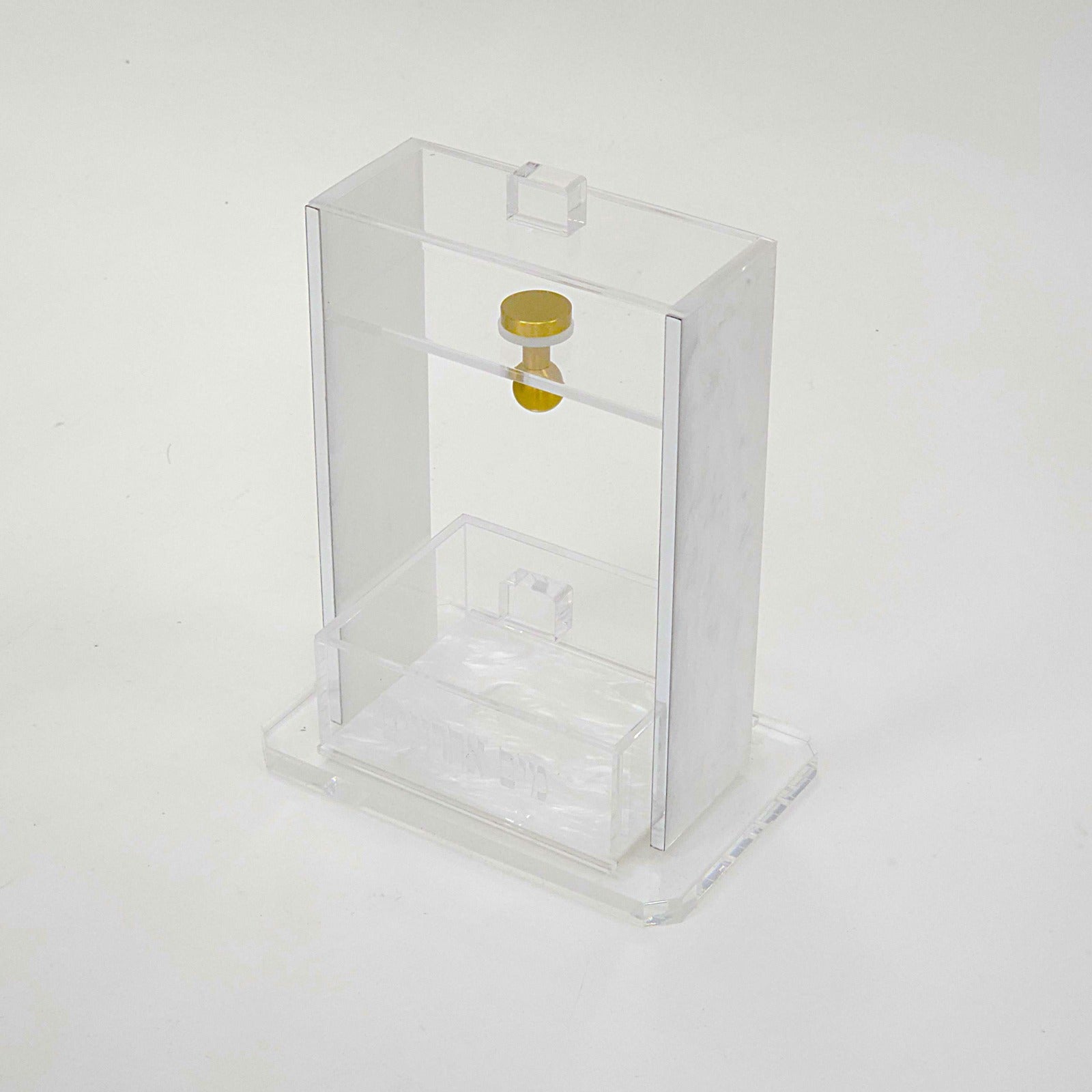 כלי למים אחרונים - אקריליק מטפטף + מגירה גוון פנינה