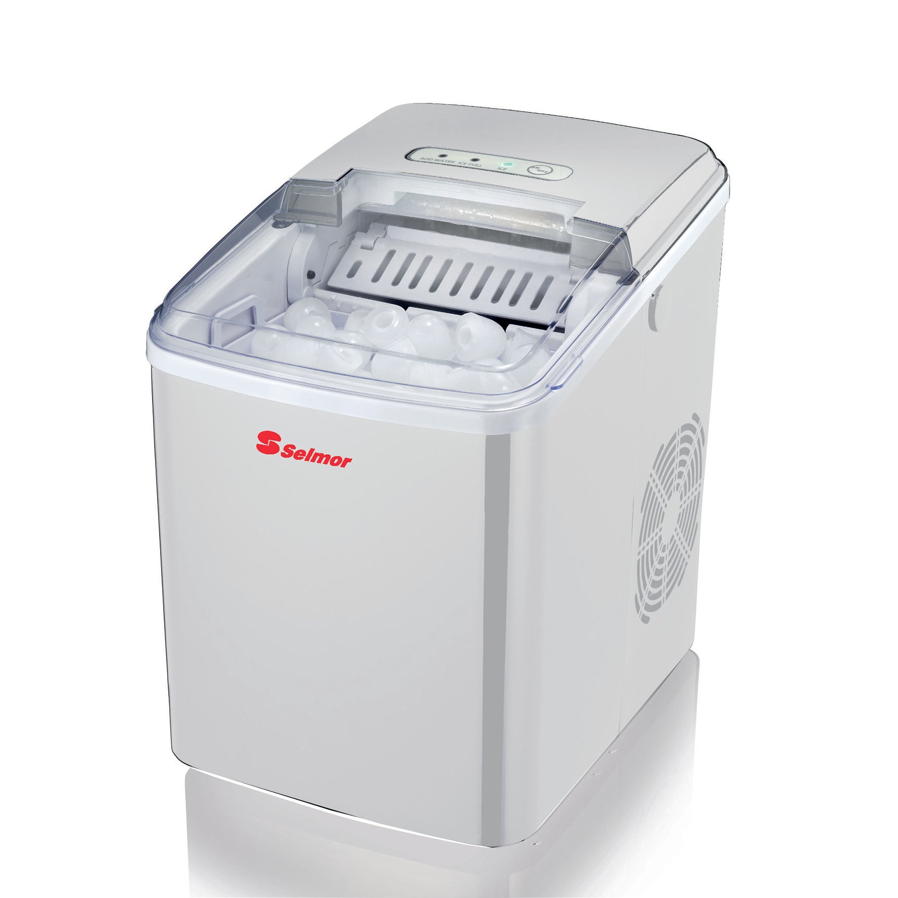 מכשיר להכנת קוביות קרח צבע לבן SELMOR דגם SE-858