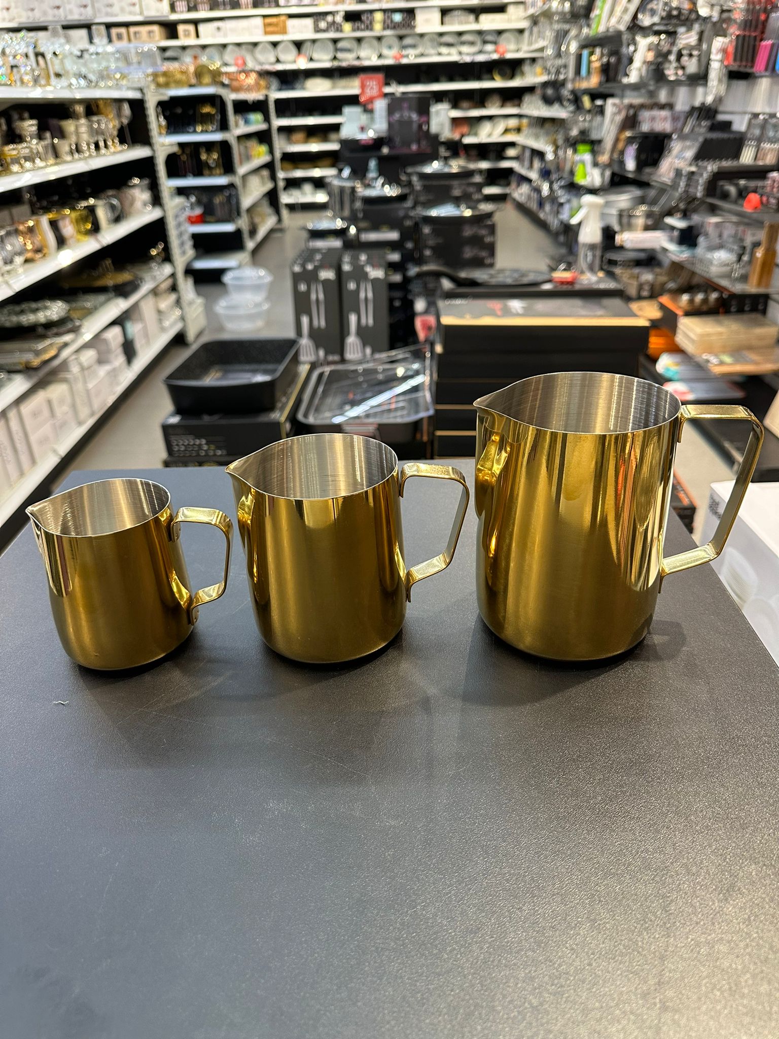 כד הקצפה - נירוסטה זהב 350 מ״ל