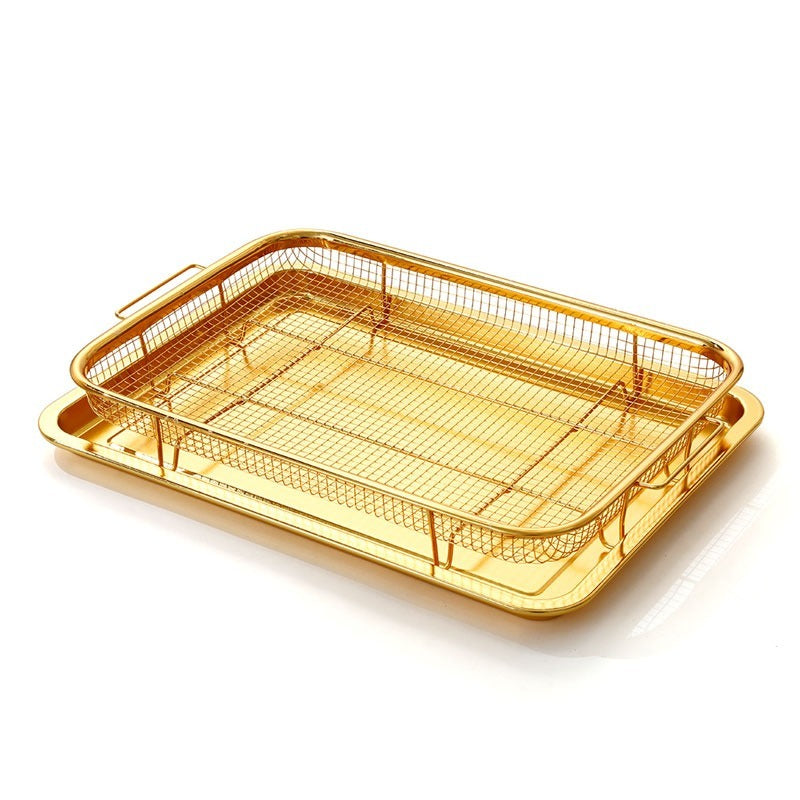קריספר נירוסטה זהב להכנת טוגנים ללא שמן 36X26 ס"מ
