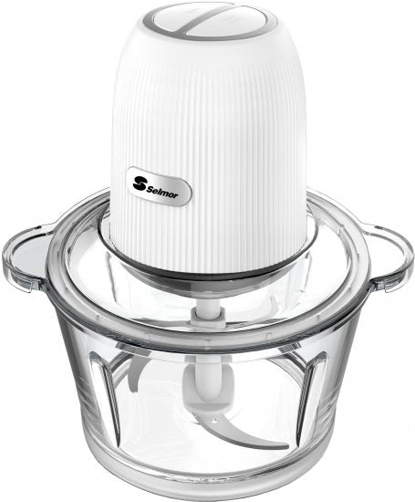קוצץ ירקות חשמלי 2 ליטר Selmor SE-186 - צבע נירוסטה/לבן