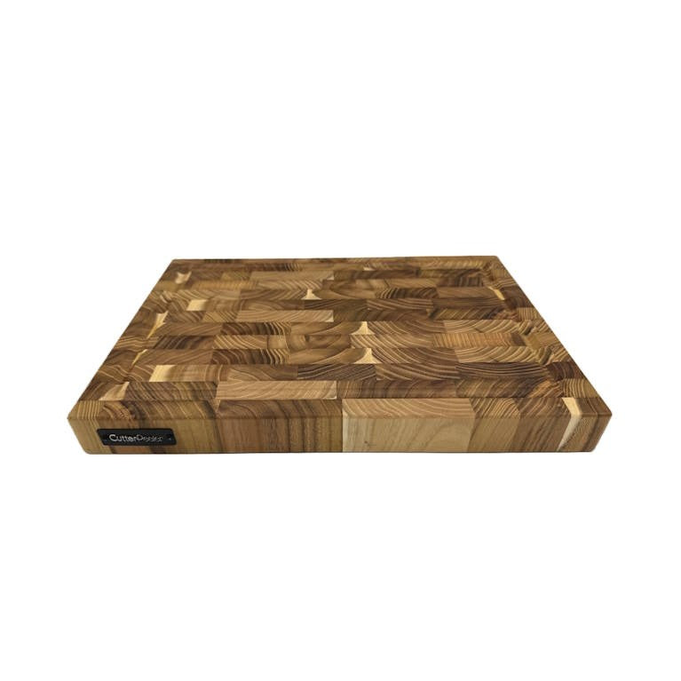 קרש חיתוך עץ טיק 35X25X3.5 ס"מ CutterPeeler