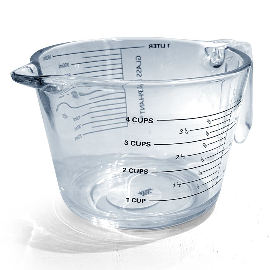 כד מדידה מזכוכית 1000 מ"ל